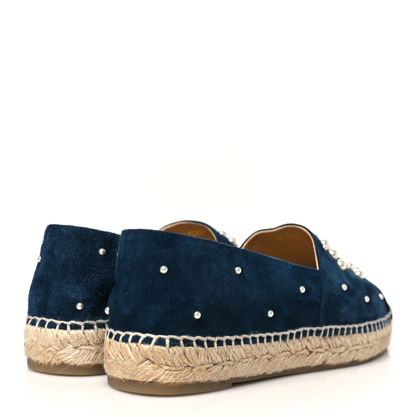 Suede Pearl CC Espadrilles 40 Teal
