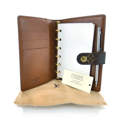 Louis Vuitton Monogram Mini Agenda Cover w Pen 5 of 8