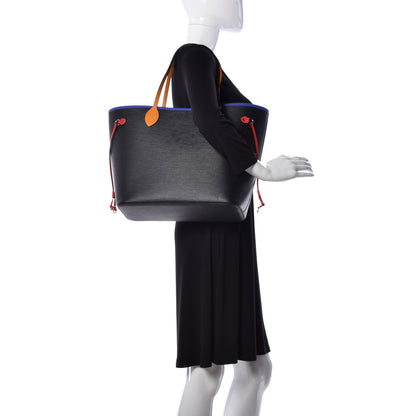 Louis Vuitton Epi Neverfull MM Noir Figue Safran 2 of 10