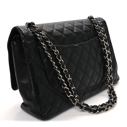 Chanel Caviar Quilted Maxi Double Flap Black 3 of 10