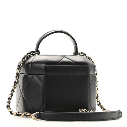Chanel Lambskin Quilted Vendome Case Black 3 of 9