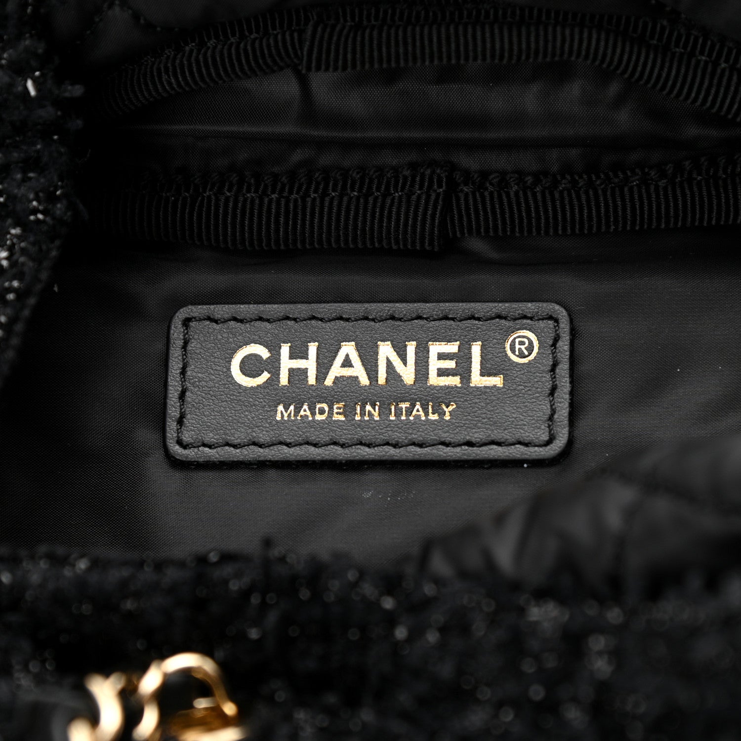 Chanel Tweed Coco Beach Convertible Flap Tote Black 7 of 11