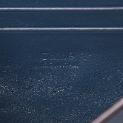 Chloe Suede Calfskin Mini Faye Shoulder Bag Majolica Blue 6 of 7