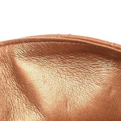 Chanel Metallic Lambskin Quilted Mini Square Flap Bronze 7 of 14