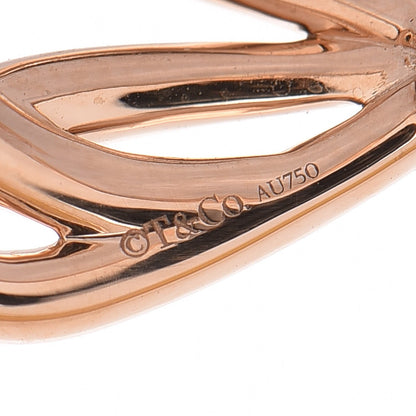 Tiffany 18K Rose Gold Diamond Bow Ring 53 6.25 5 of 5