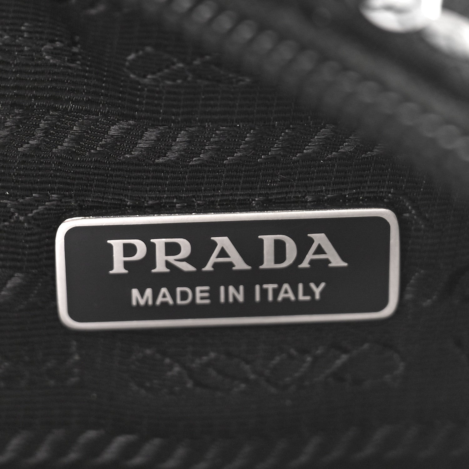 Prada Paillettes Sequin Mini Re-Edition 2000 Bag Black White 6 of 8
