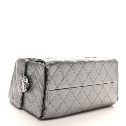 Chanel Metallic Caviar Quilted Small Chanel 25 Handbag Anthracite 4 of 11