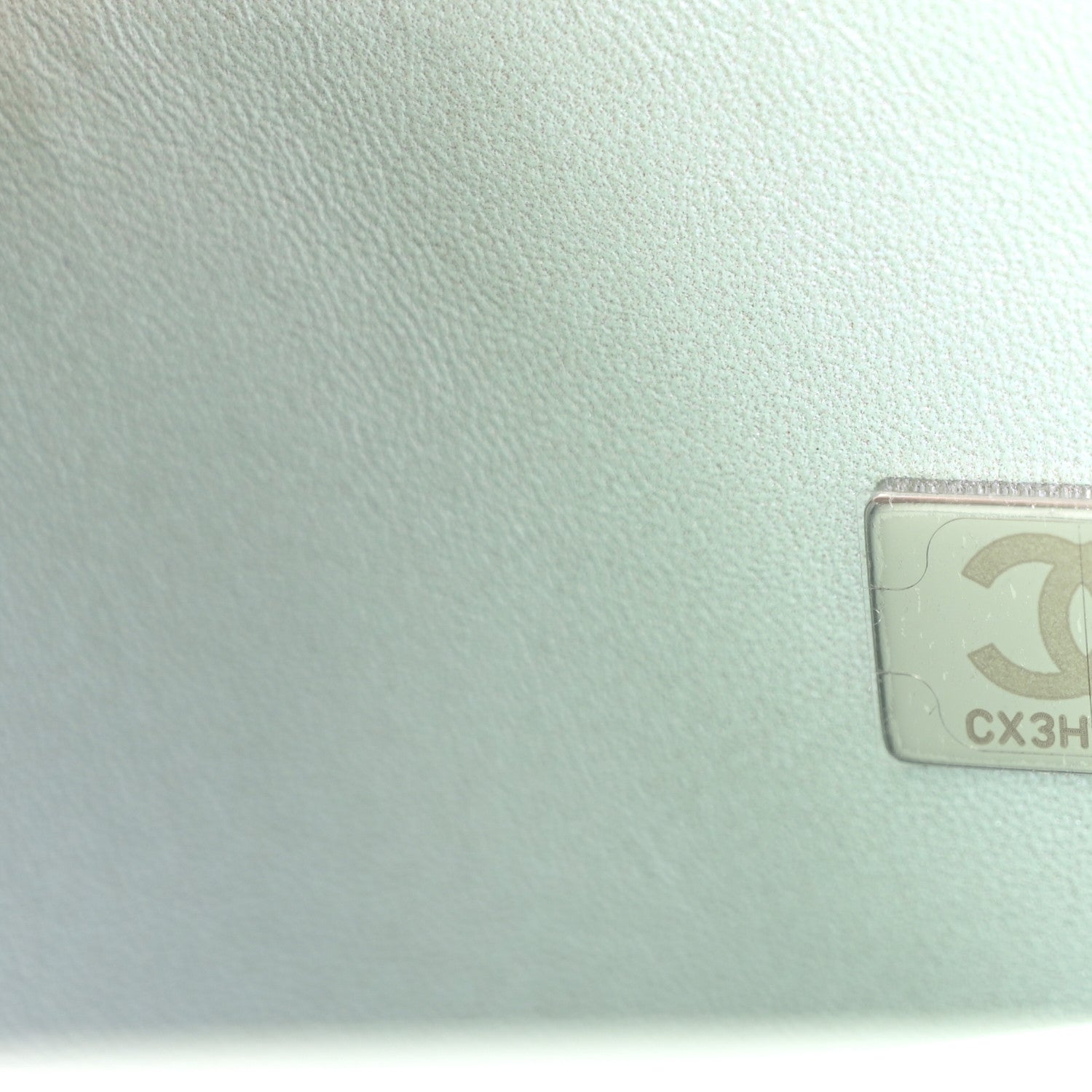 Chanel Iridescent Calfskin Quilted Medium Double Flap Light Blue 7 of 11