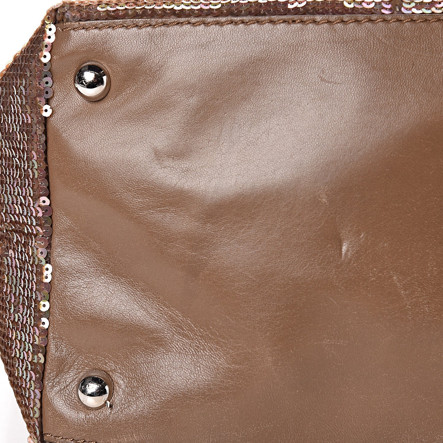 Sequin Petale Tote Tan