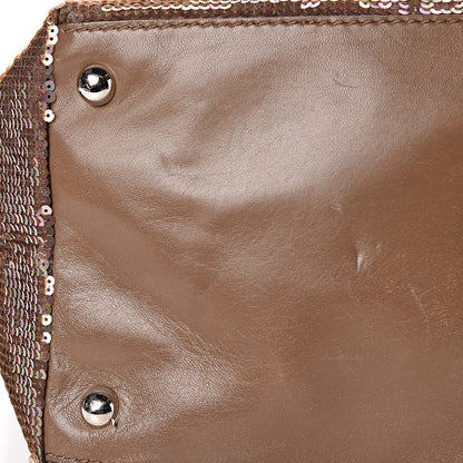 Valentino Garavani Sequin Petale Tote Tan 8 of 13