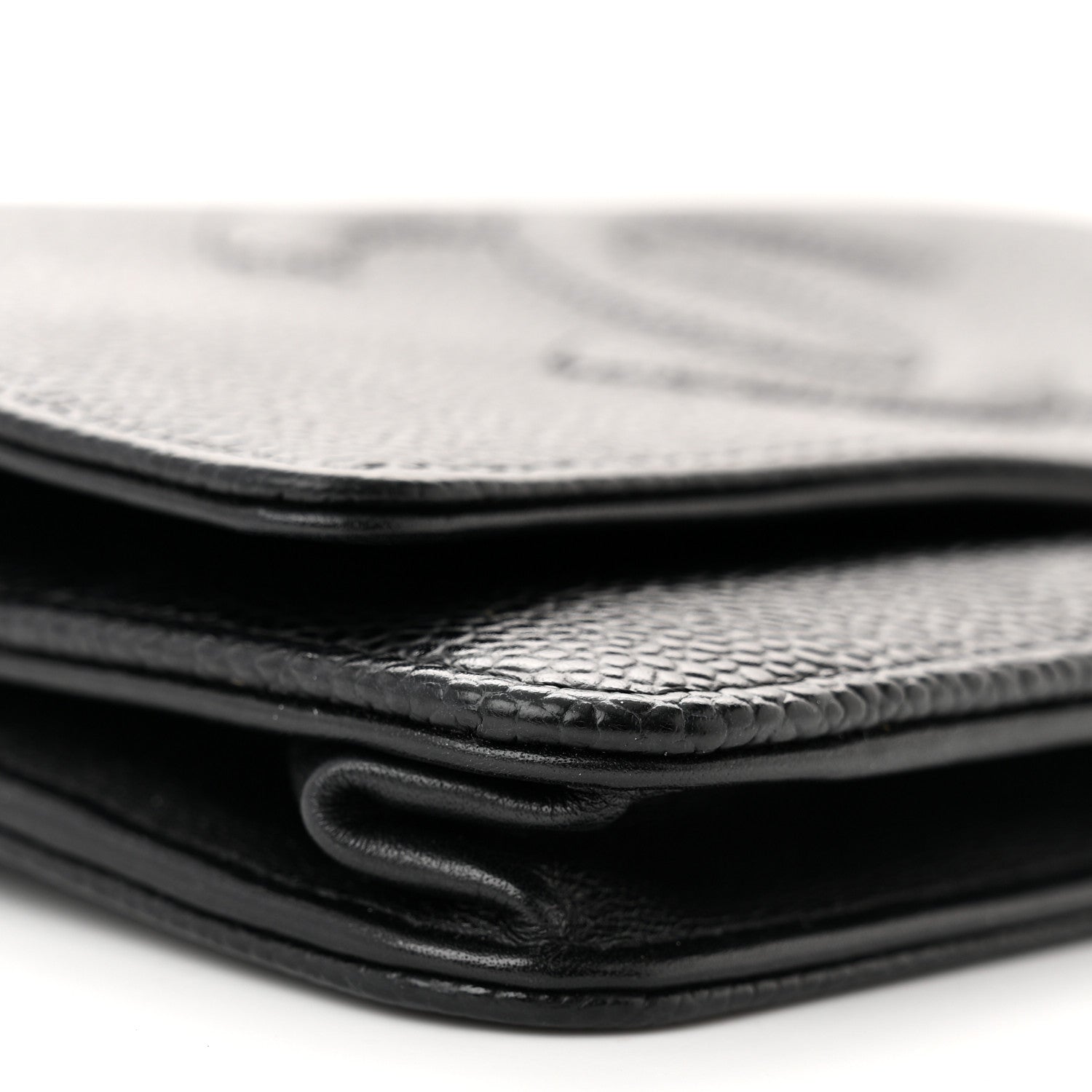 Chanel Caviar Timeless CC Wallet on Chain WOC Black 10 of 12