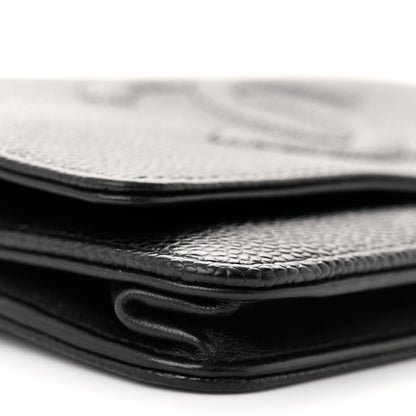 Chanel Caviar Timeless CC Wallet on Chain WOC Black 10 of 12
