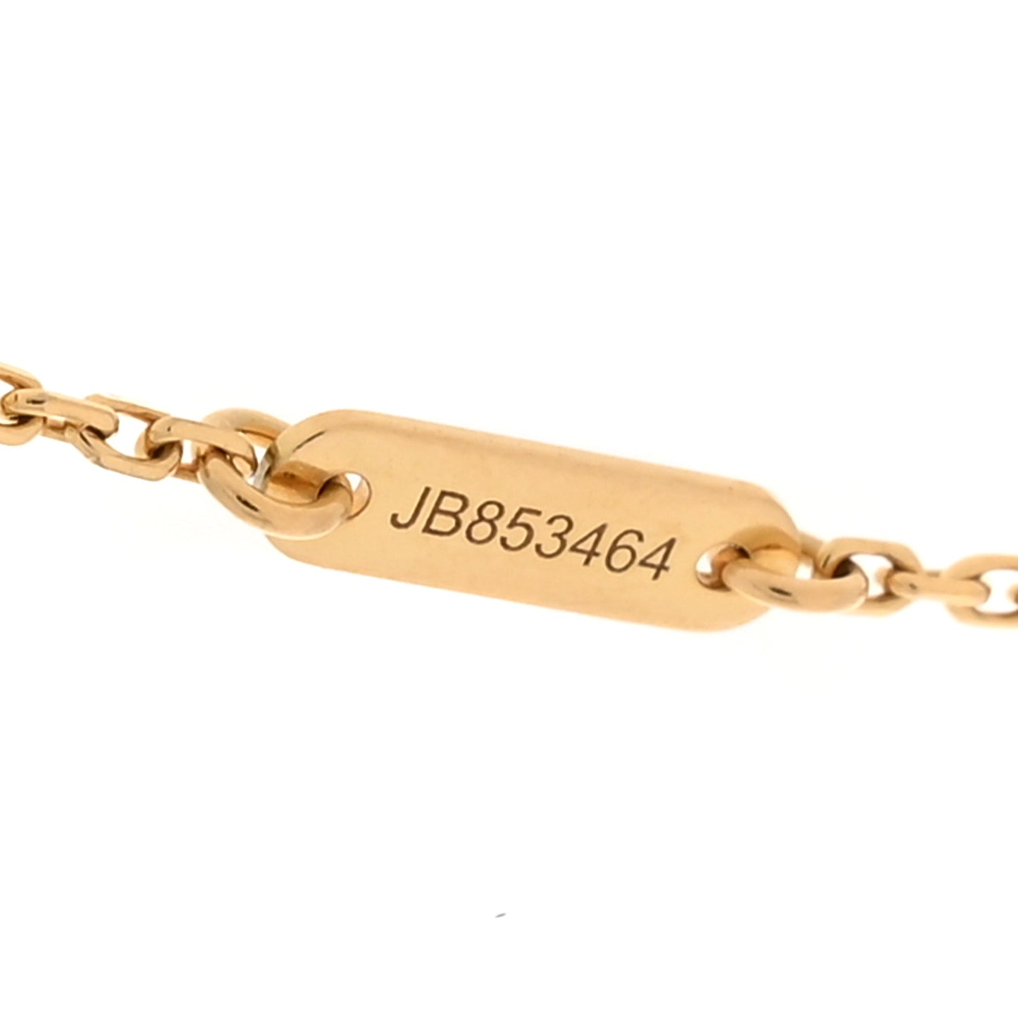 18K Yellow Gold Mother of Pearl Sweet Alhambra Pendant Necklace