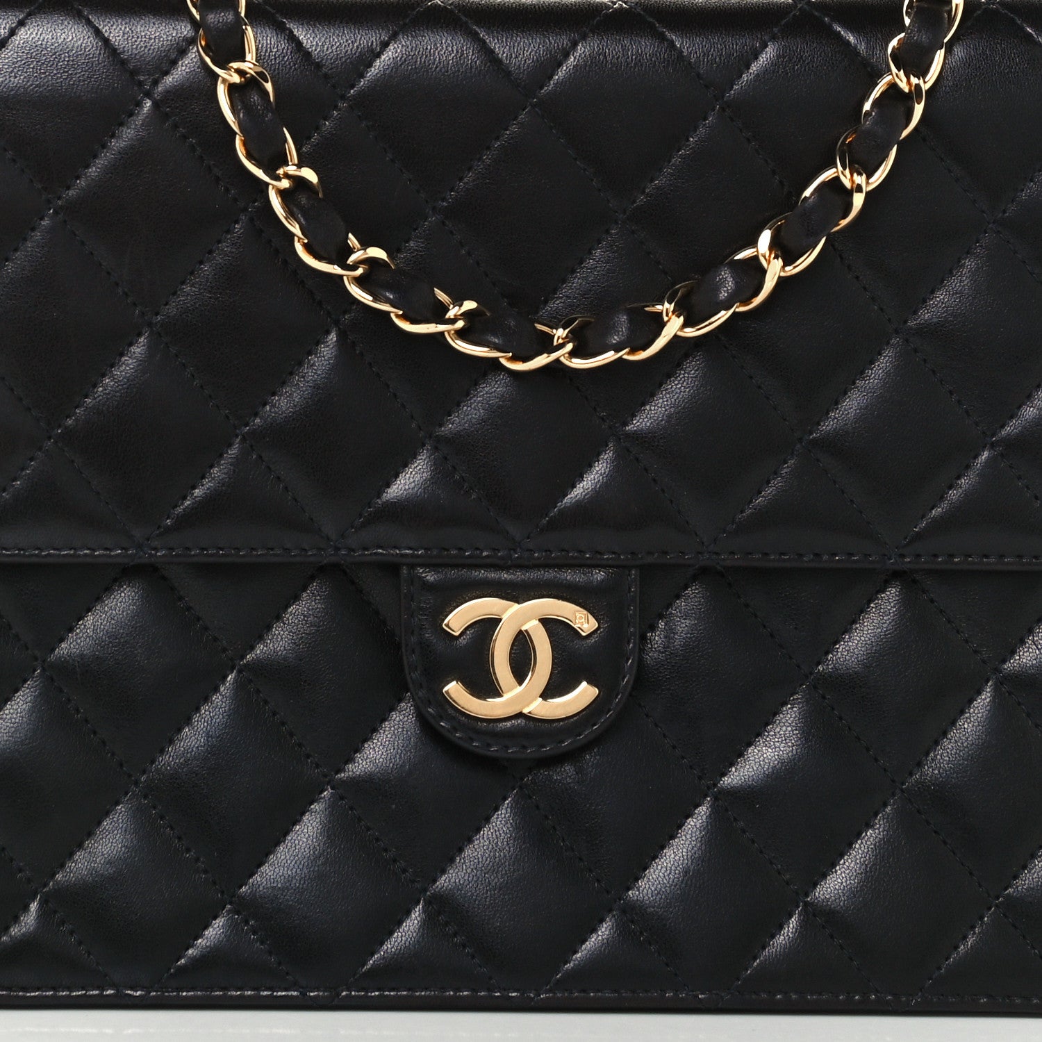 Chanel Lambskin Quilted Jumbo Single Flap Black 8 of 11