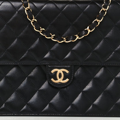 Chanel Lambskin Quilted Jumbo Single Flap Black 8 of 11