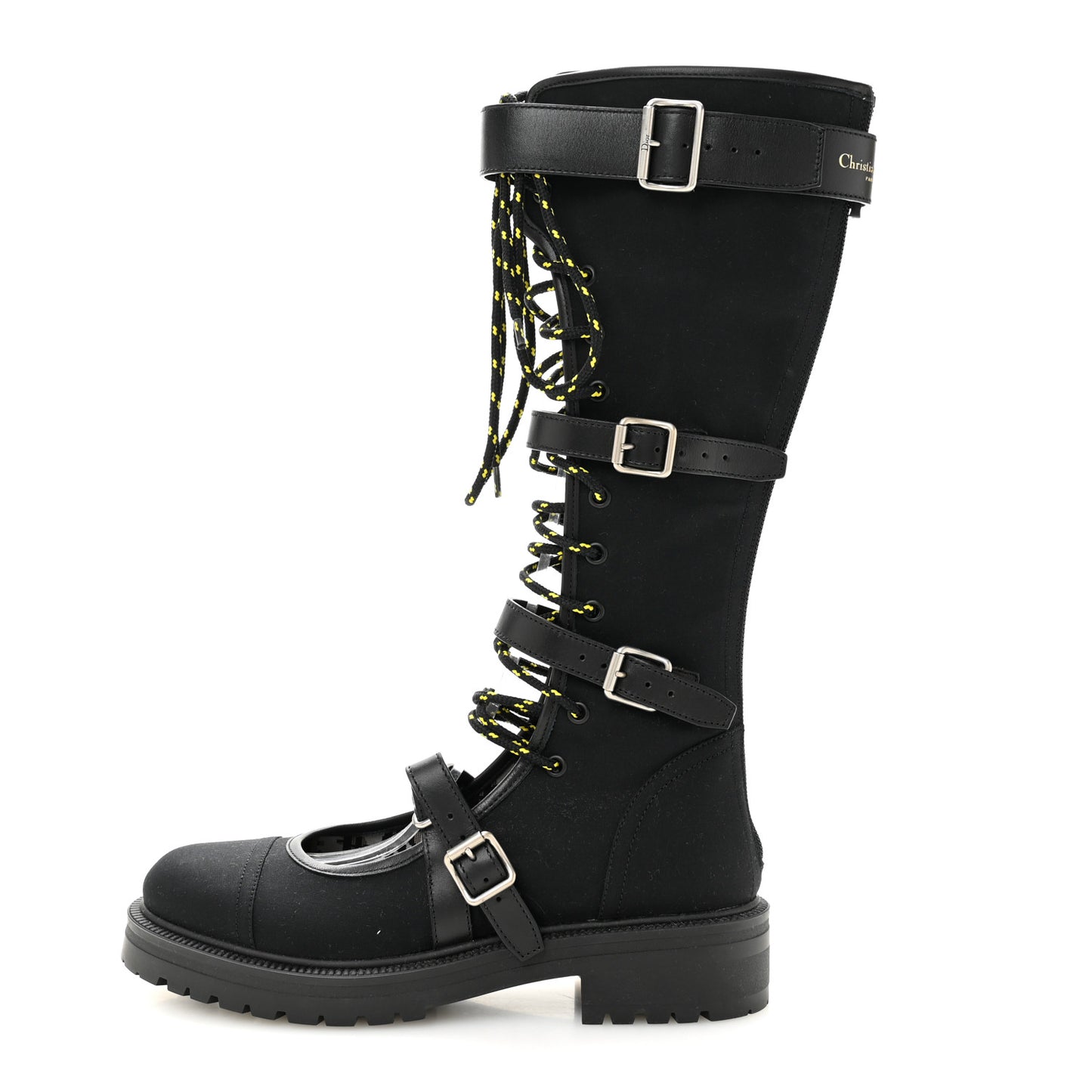 Technical Fabric Dioranger Lace Up High Boots 39.5 Black