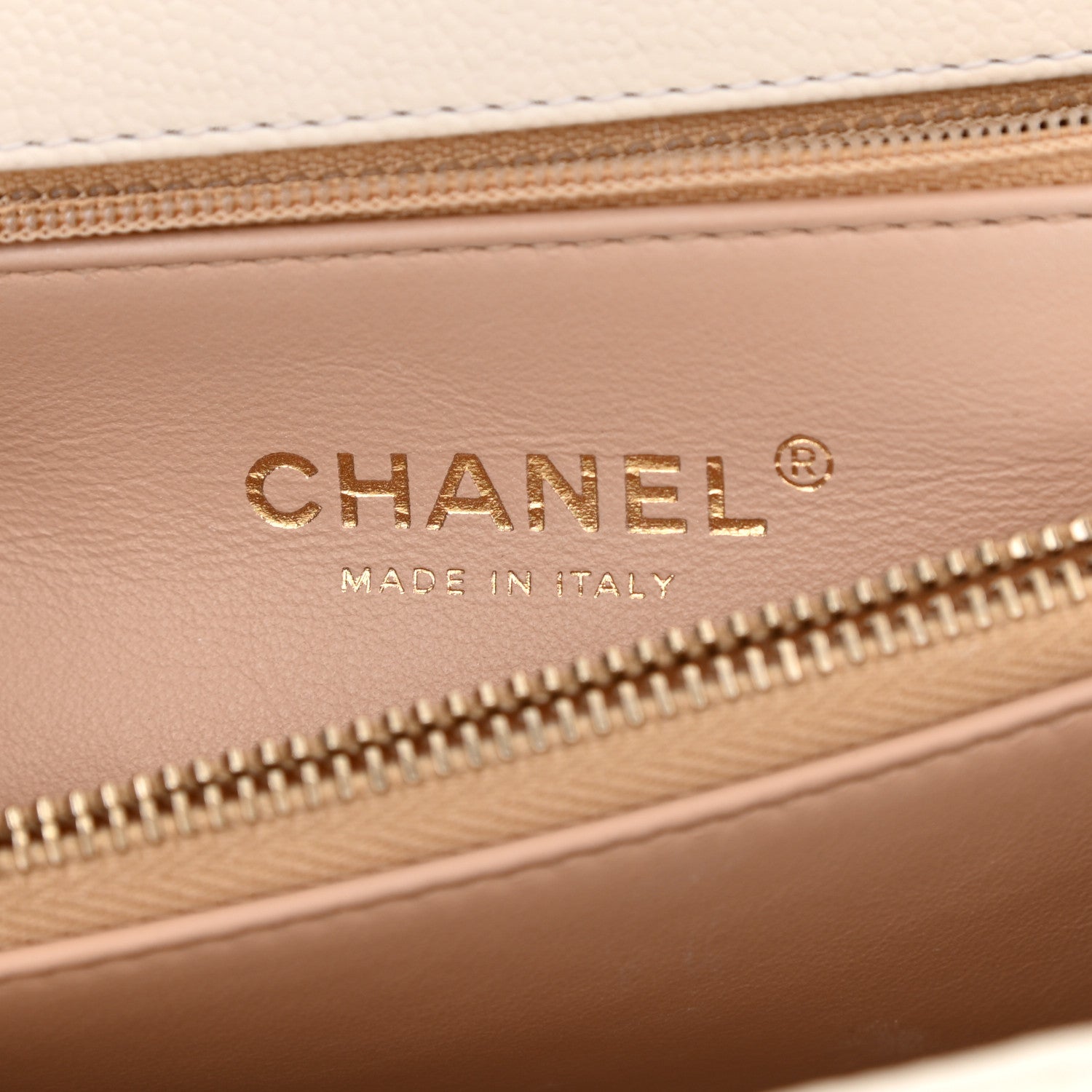 Chanel Caviar Quilted Small Coco Handle Flap White 11 of 17