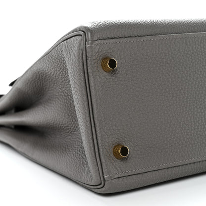 Hermes Togo Kelly Retourne 28 Gris Meyer 9 of 13