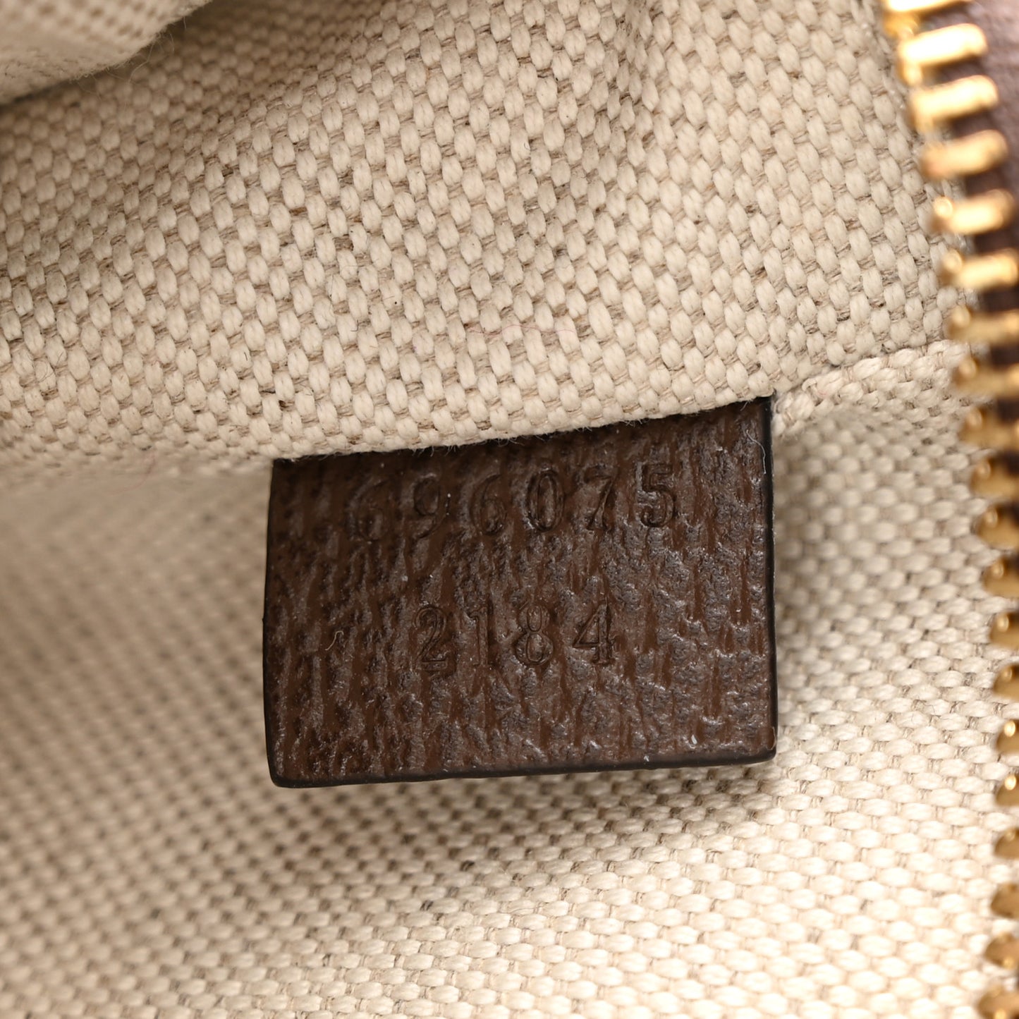 Monogram Jumbo GG Textured Dollar Calfskin Web Mini Crossbody Bag Camel Ebony New Acero