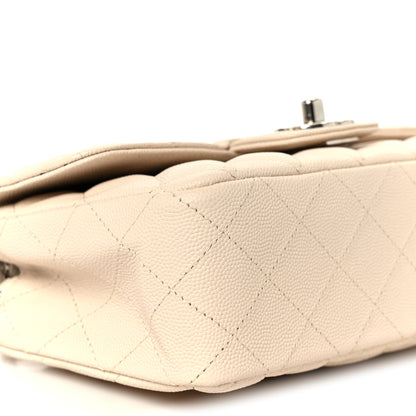 Chanel Caviar Quilted Mini Rectangular Flap Light Beige 10 of 12