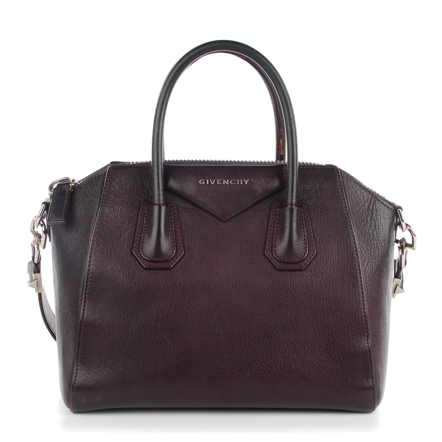 Givenchy Sugar Goatskin Small Antigona Dark Purple 1 of 8