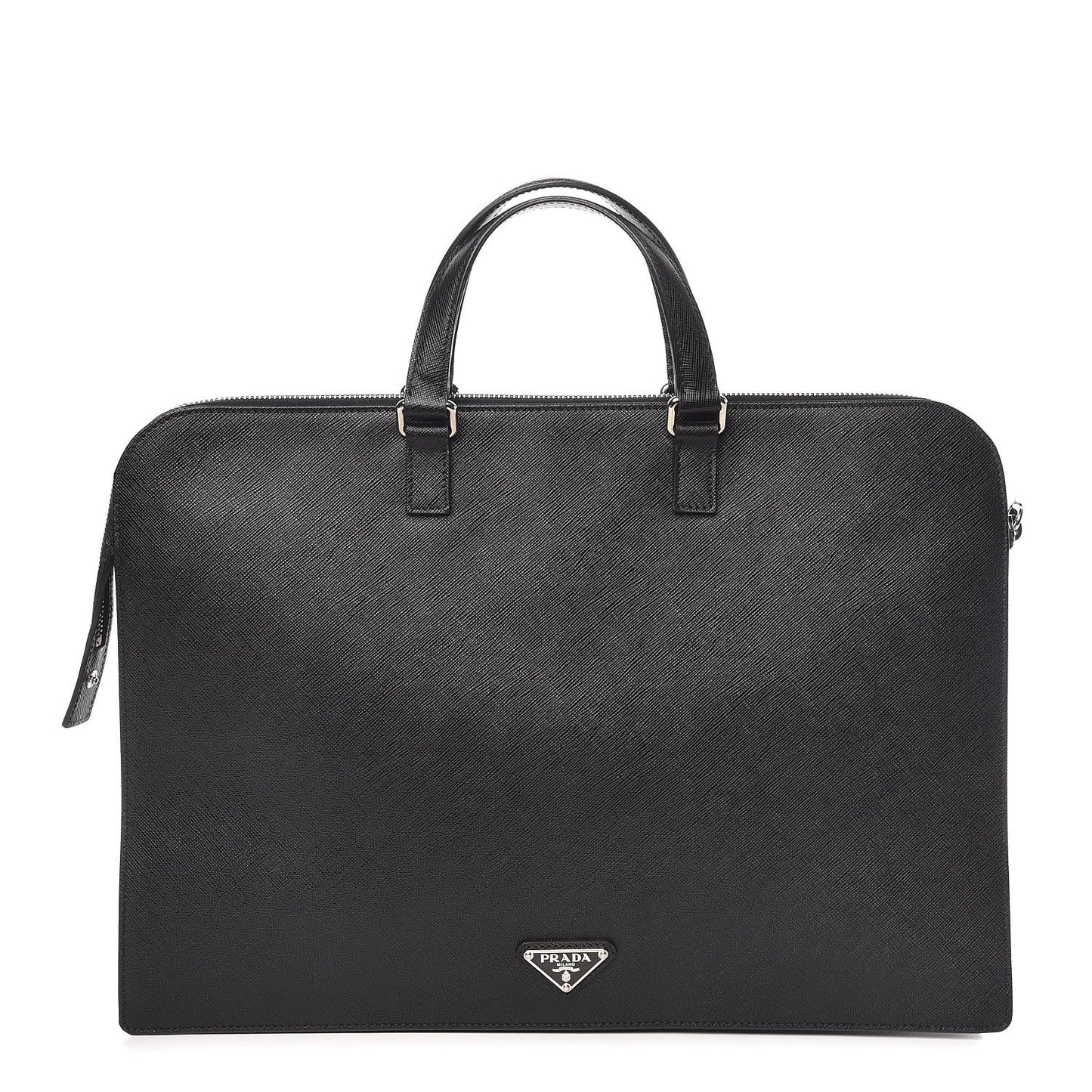 Saffiano Travel Briefcase Black