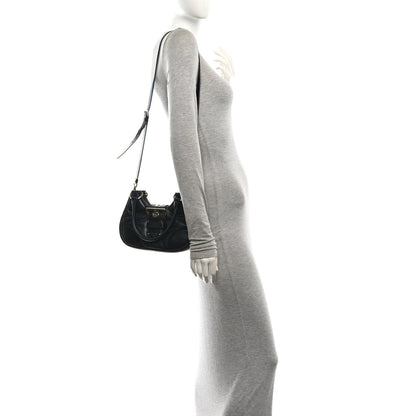 Prada Nappa Soft Padded Re-Edition 2002 Moon Bag Black 2 of 9