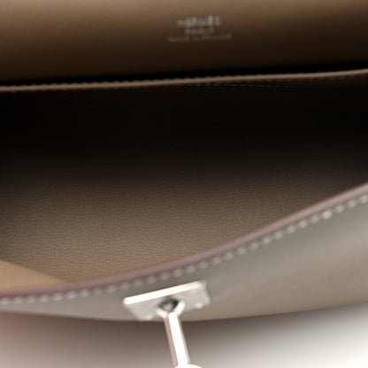 Hermes Swift Kelly Pochette Clutch Etoupe 5 of 11