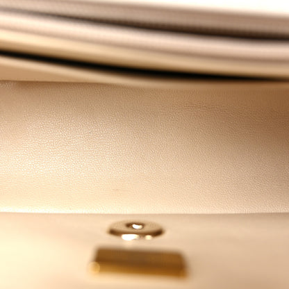 Chanel Caviar Quilted Small Top Handle Flap With Chain Black White 5 of 11