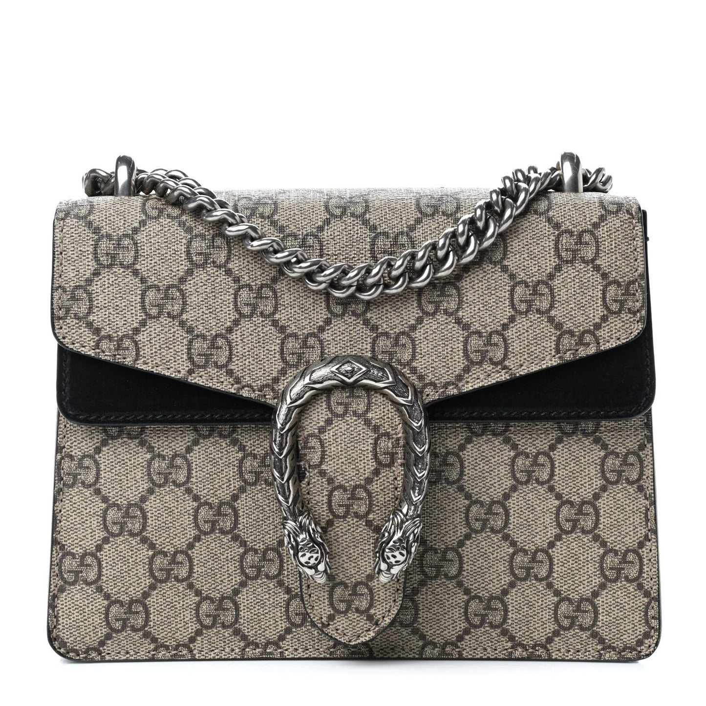 GG Supreme Monogram Mini Dionysus Shoulder Bag Black