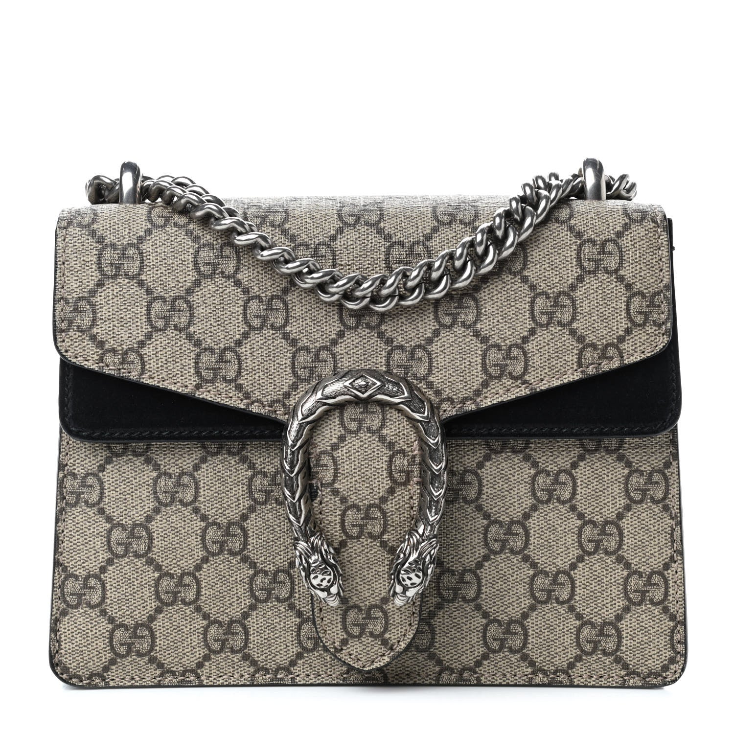 Gucci GG Supreme Monogram Mini Dionysus Shoulder Bag Black 1 of 4