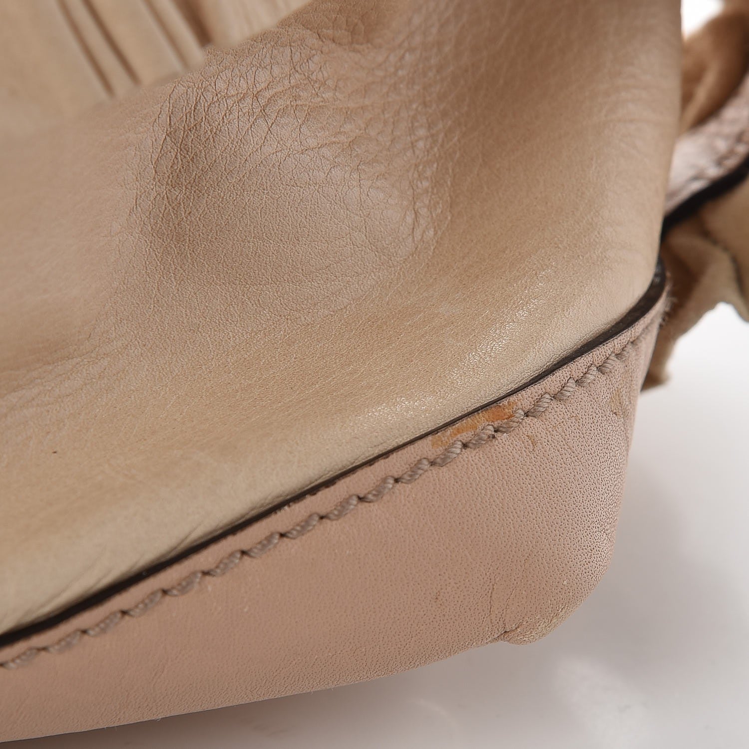 Gucci Calfskin Ruffle Medium Sabrina Boston Tote Nude 10 of 14