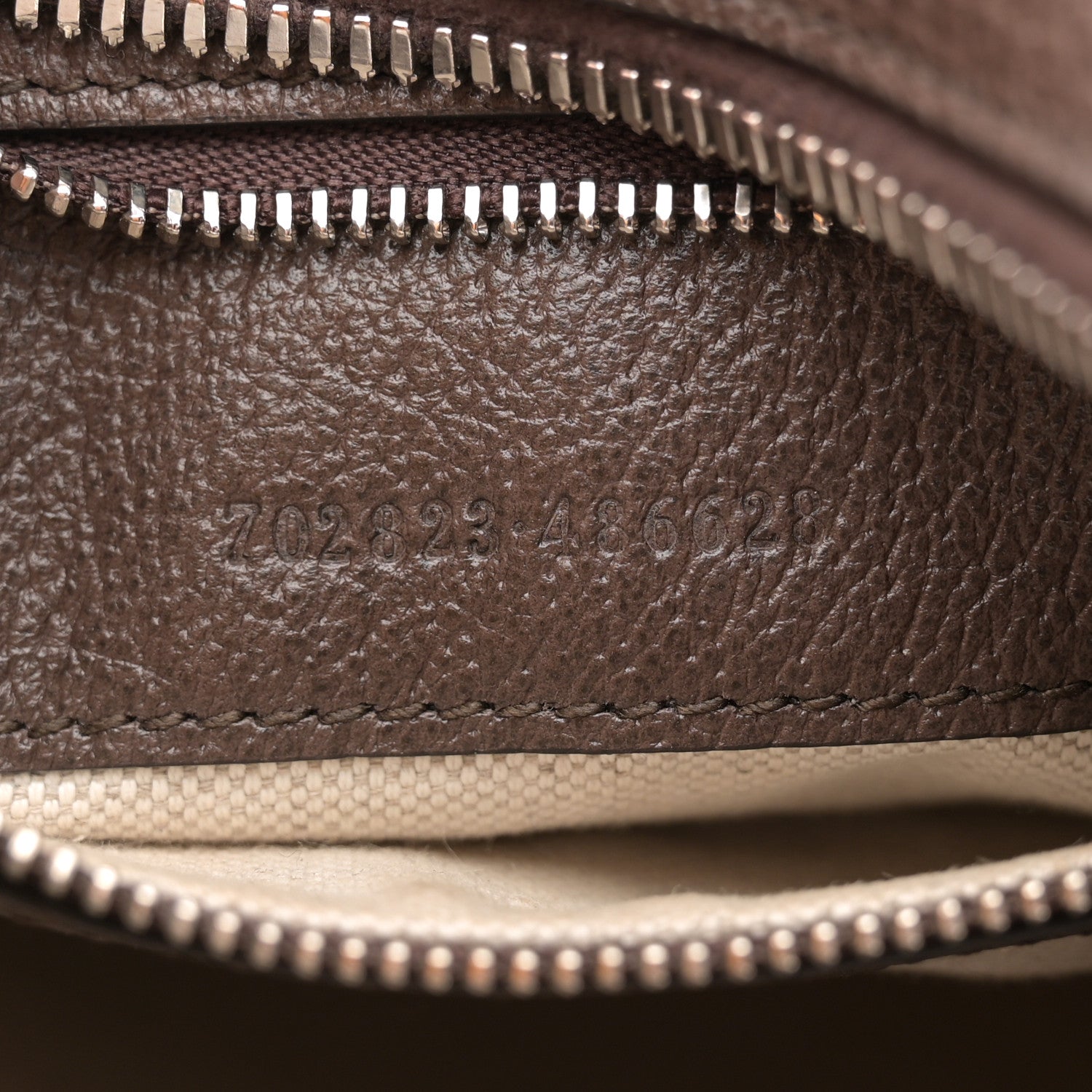 Gucci GG Supreme Monogram Textured Calfskin Web Large Attache Shoulder Bag Beige Ebony New Acero 7 of 11
