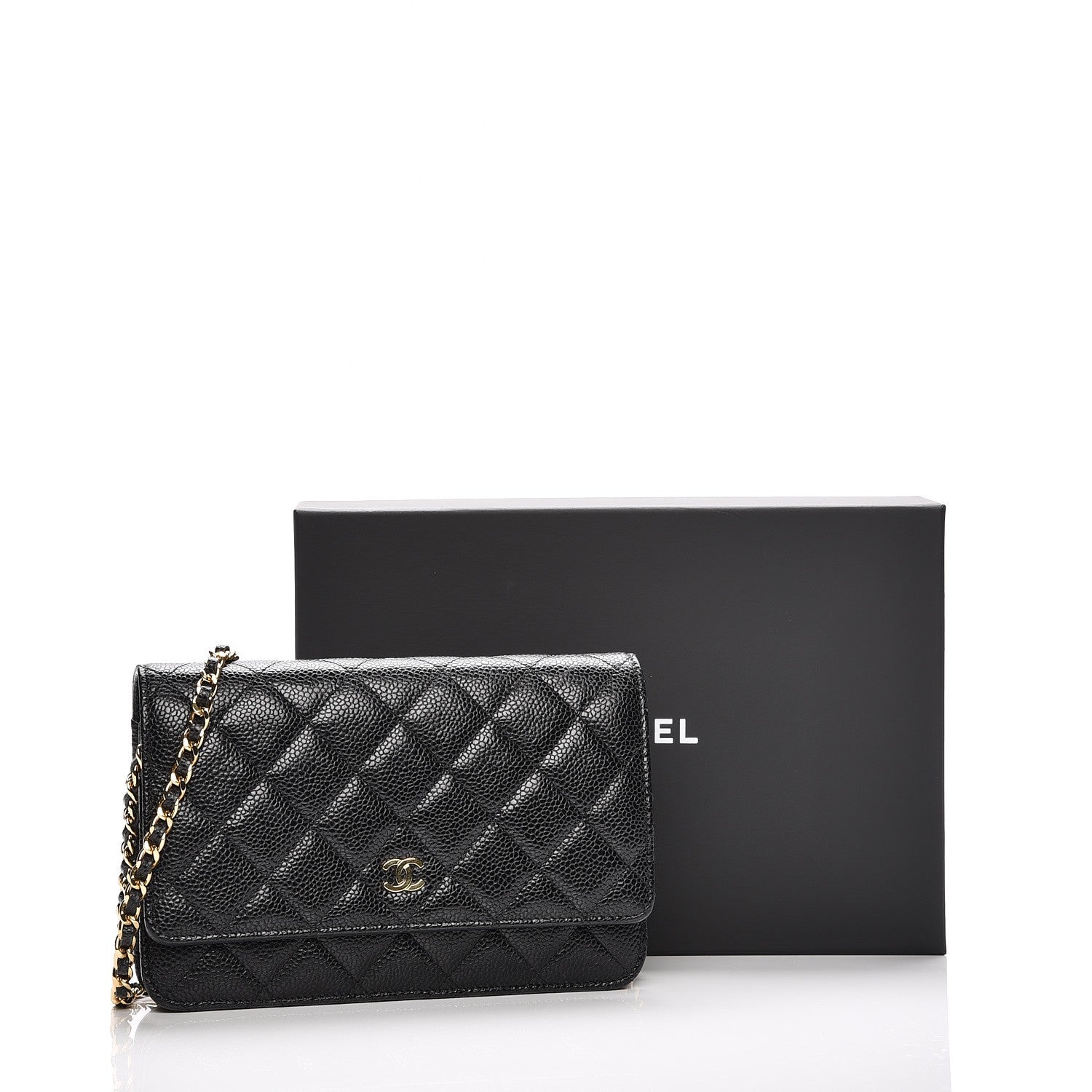 Chanel Caviar Quilted Wallet On Chain WOC Black 16 of 17