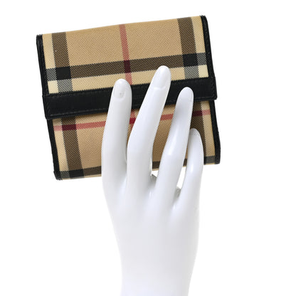 Burberry House Check Compact Wallet Black 2 of 11