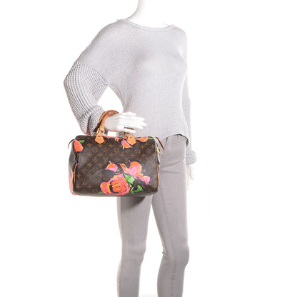 Louis Vuitton Monogram Roses Speedy 30 2 of 7