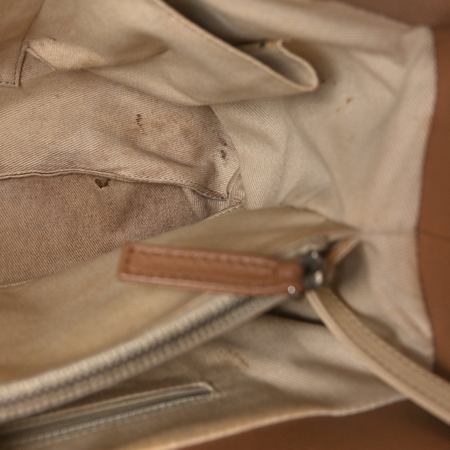 Caviar Medium Soft CC Top Handle Tote Dark Beige