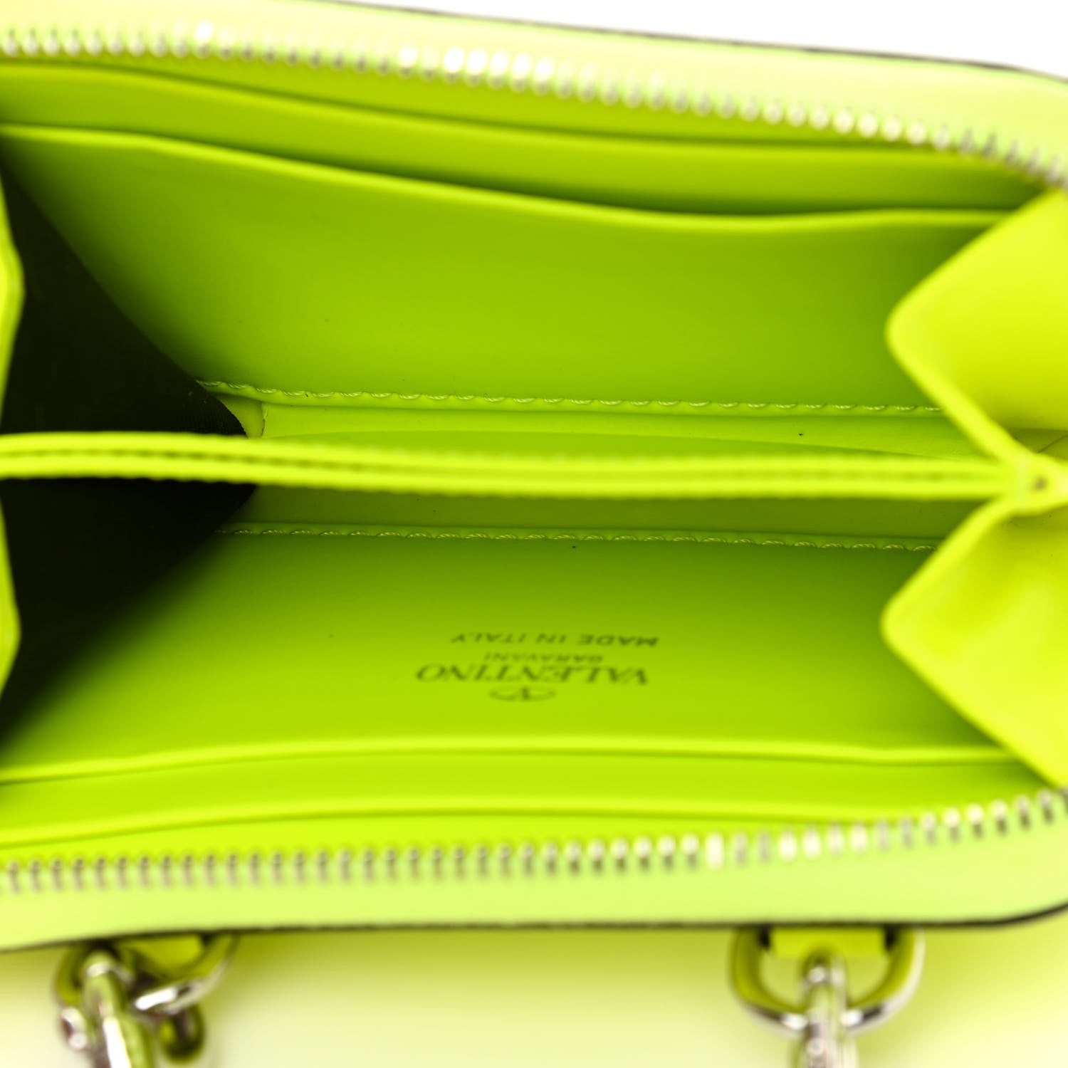 Valentino Garavani Vitello VLTN Neck Strap Wallet Yellow 5 of 10