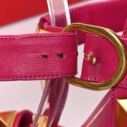 Valentino Garavani Calfskin Roman Stud T-Strap 90mm Sandals 38 Blossom 8 of 11