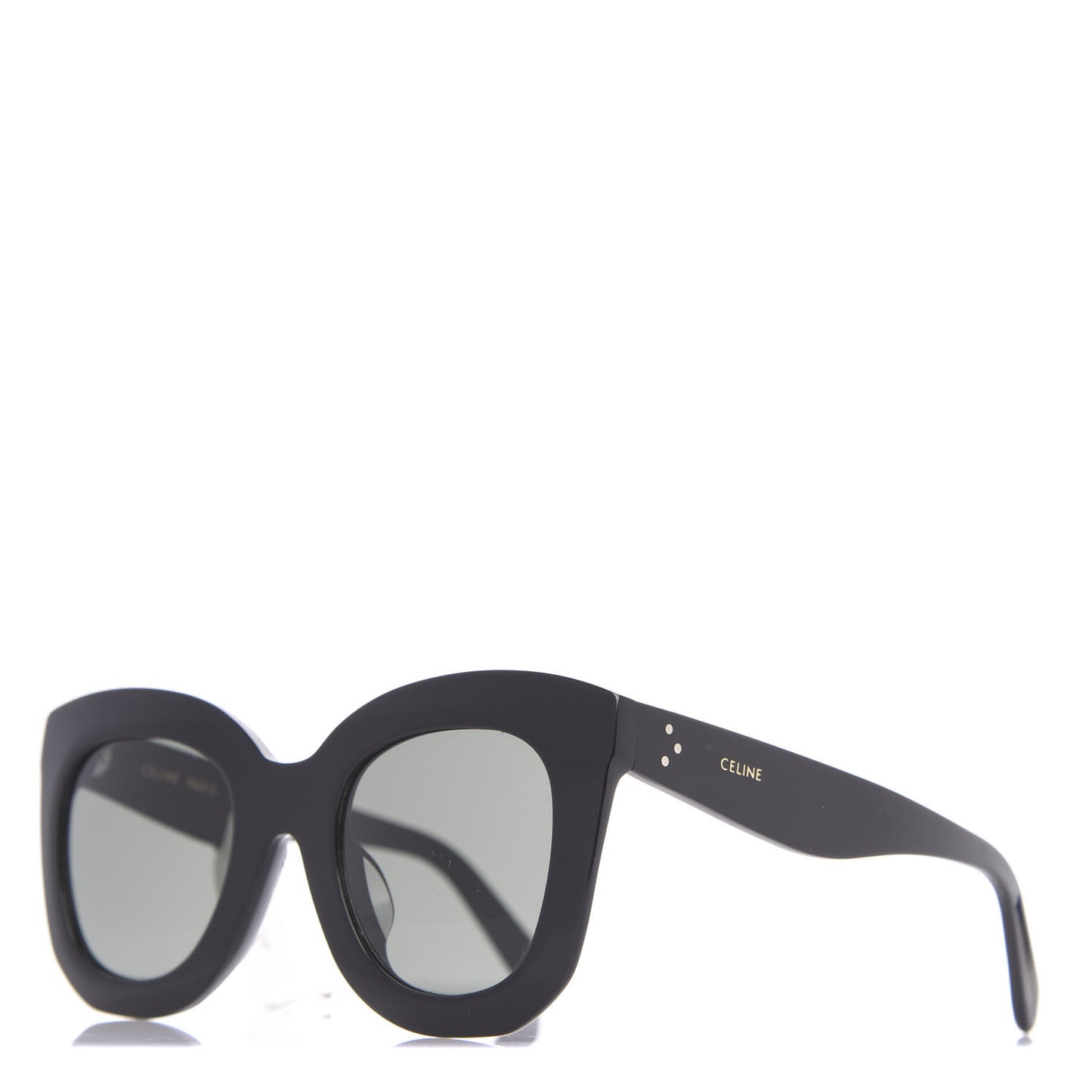 Oversized Round Sunglasses CL4005FN Black