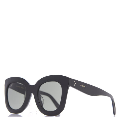 Celine Oversized Round Sunglasses CL4005FN Black 1 of 6