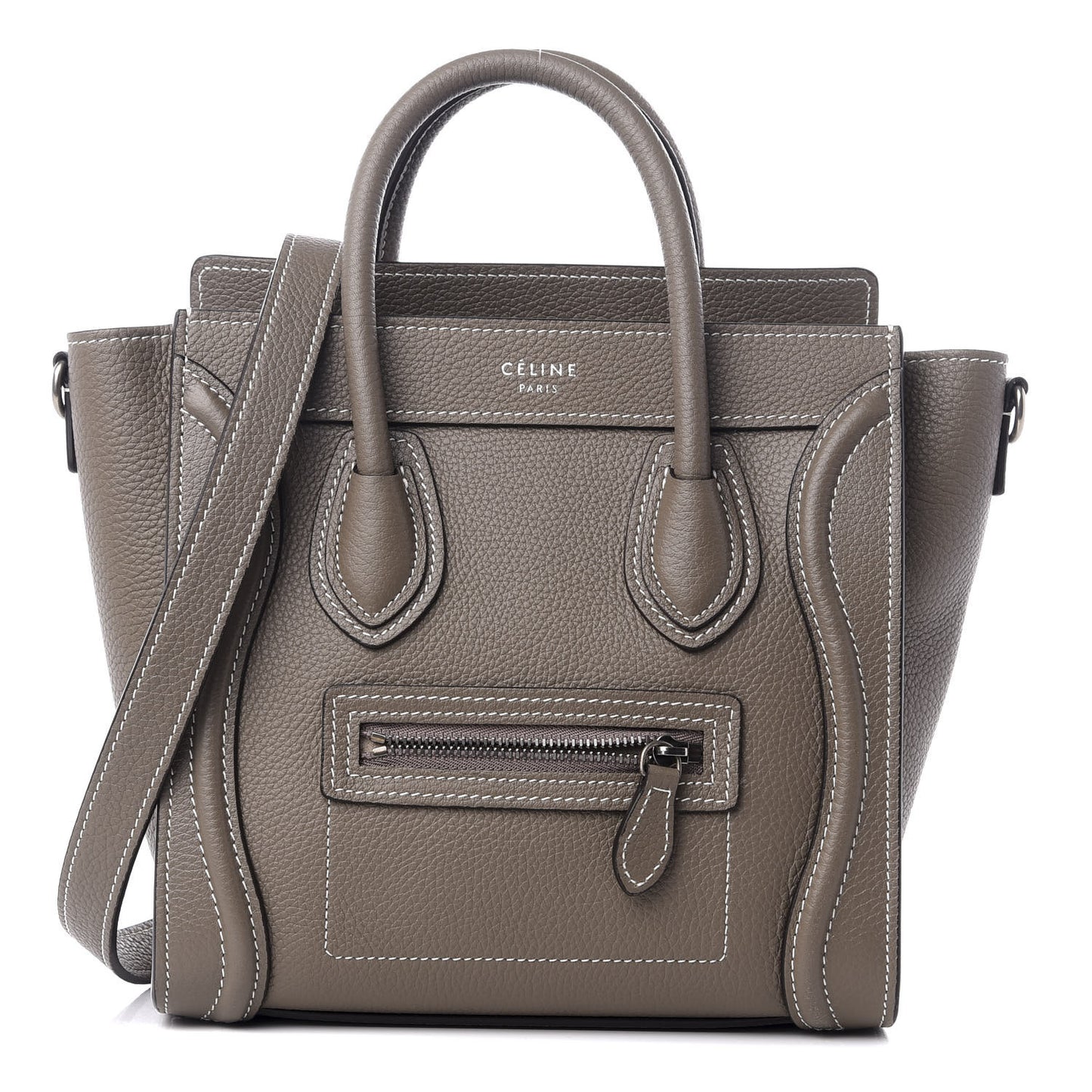 Drummed Calfskin Nano Luggage Souris