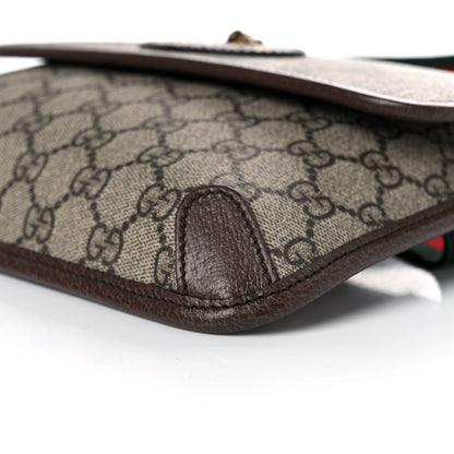 Gucci GG Supreme Monogram Neo Vintage Web Belt Bag Brown 9 of 13