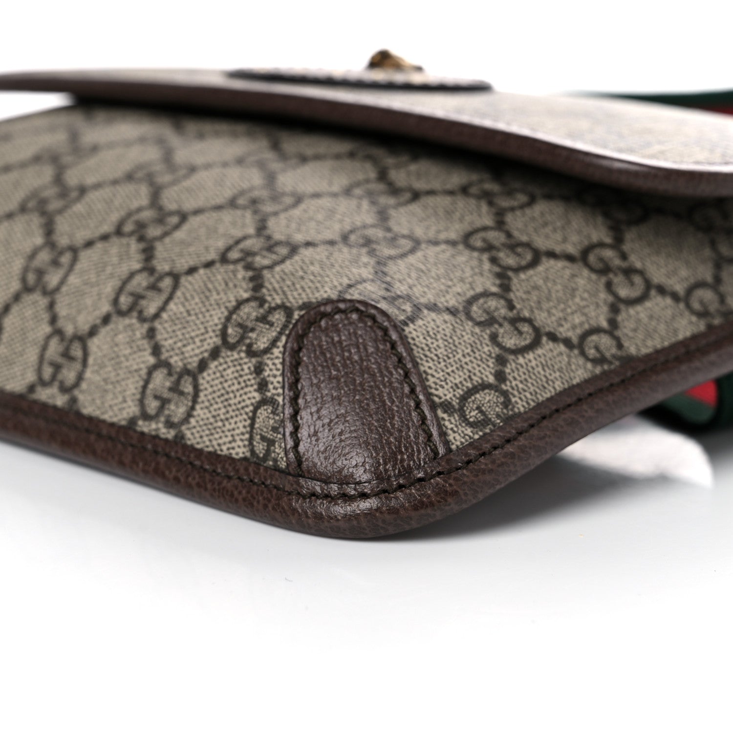 Gucci GG Supreme Monogram Neo Vintage Web Belt Bag Brown 9 of 13