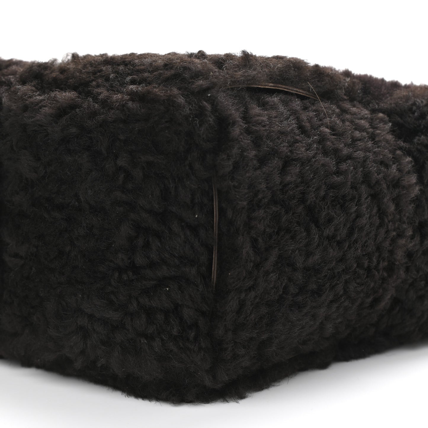 Shearling Intrecciato Arco Tote Fondant