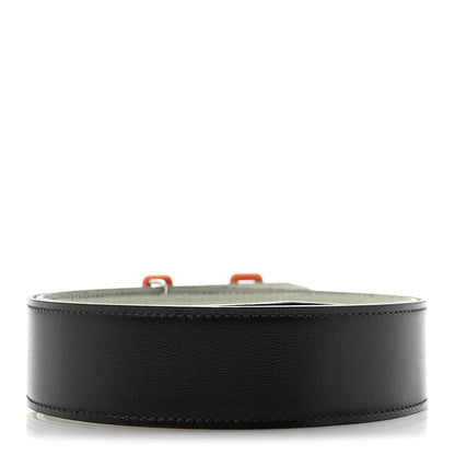 Hermes Box Togo Rubber 38mm Tonight Reversible Belt 105 42 Chocolate Gris Neve Orange 4 of 9