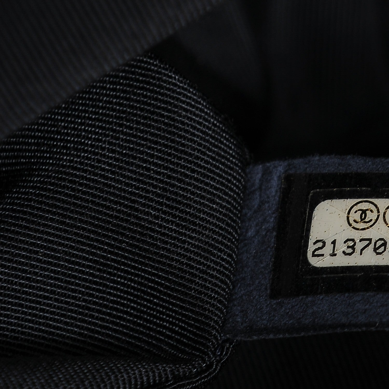 Chanel Calfskin Quilted Bi-Color Jumbo Flap Blue Black 7 of 7