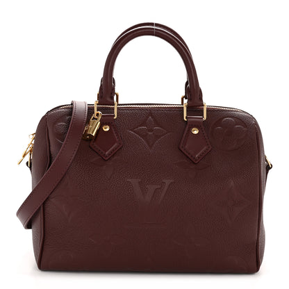 Louis Vuitton Empreinte Monogram Giant Speedy Bandouliere 25 Wine 1 of 10