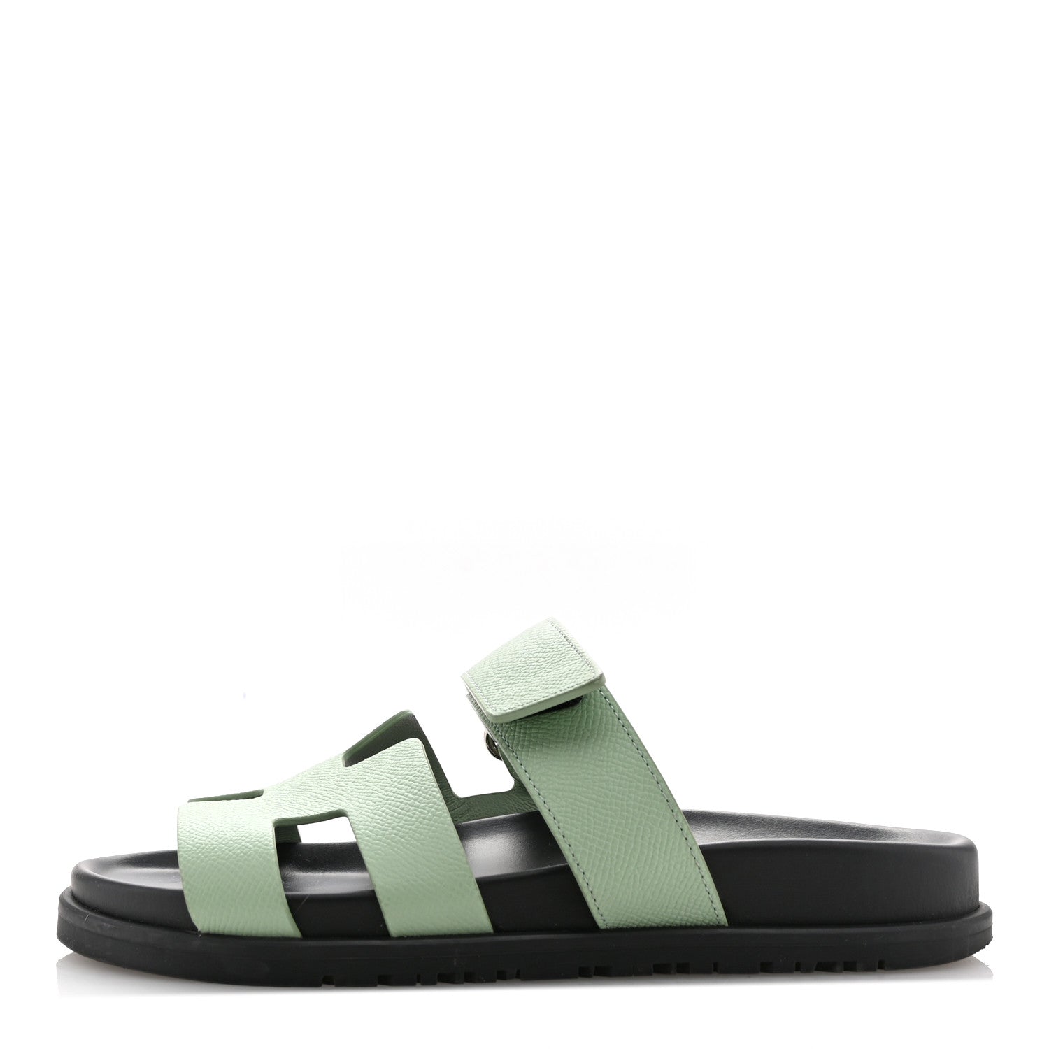 Hermes Epsom Womens Chypre Sandals 36.5 Vert Jade 1 of 10