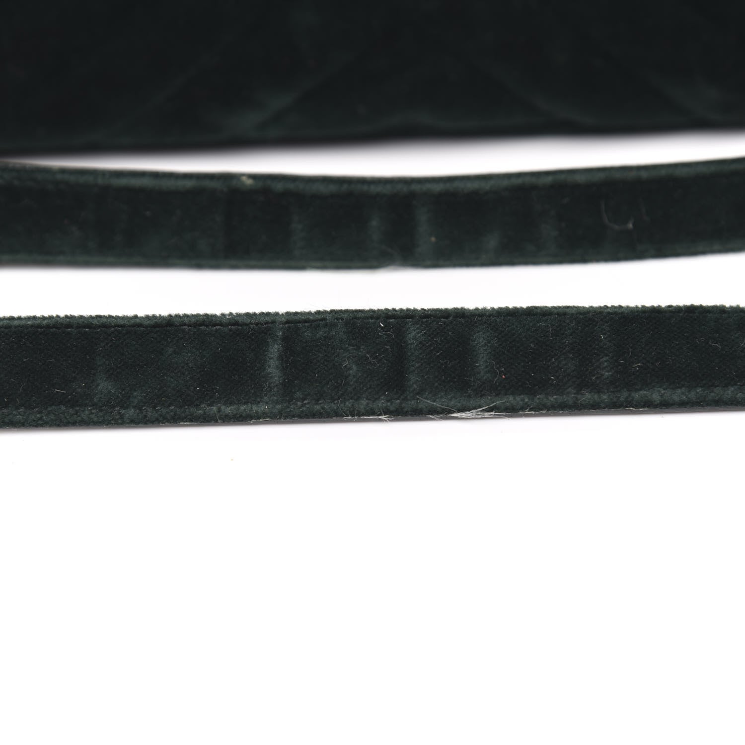 Saint Laurent Velvet Matelasse Chevron Medium Monogram Chain Bag New Dark Green 11 of 19